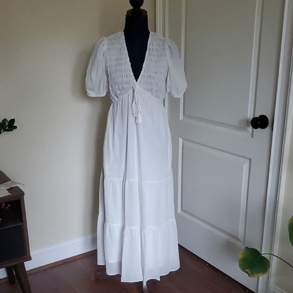 Taylor White Maxi Dress - Picture 1 of 3
